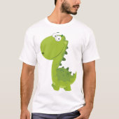 T-shirt Dino vert souriant (Devant)