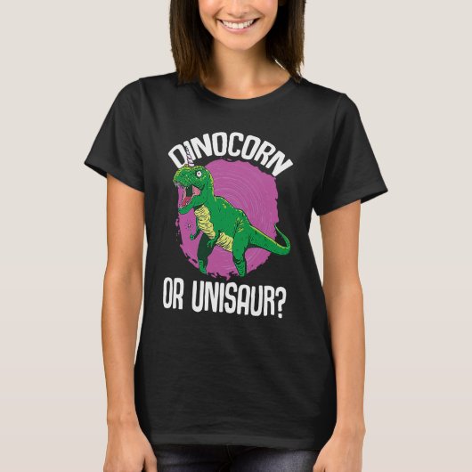 T-shirt Dinocorn or Unisaur Dinosaur Unicorn Dino (Devant)