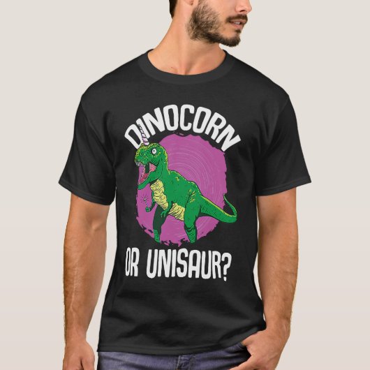 T-shirt Dinocorn or Unisaur Dinosaur Unicorn Dino (Devant)