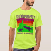 T-shirt Dinofight ! Terre Haute 2 août 1987 Tee souvenir (Devant)