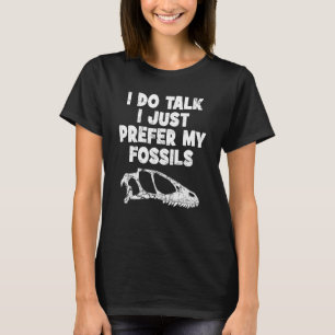 T-shirt Dinonychus tête Fossile crâne Dinosaure os