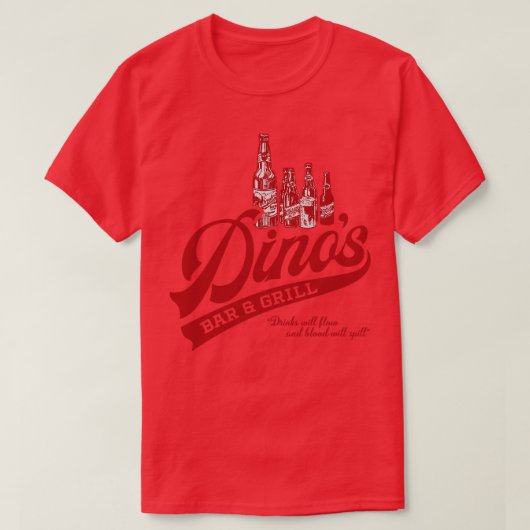 T-shirt Dinos Bar et Grill (Design devant)