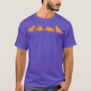 T-shirt Dinos Poulet Nuggets Motif Drôle Réaliste