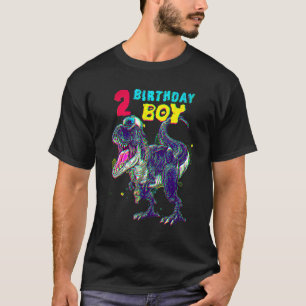T-shirt Dinosaur 2 ans Anniversaire 2ème T Rex Dino