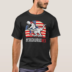 T-shirt Dinosaur 4 juillet Enfants Garçons Hommes Amerisau