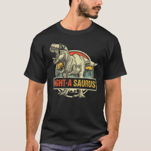 T-shirt Dinosaur 8 ans Anniversaire 8ème Rex Dino Huit Sa