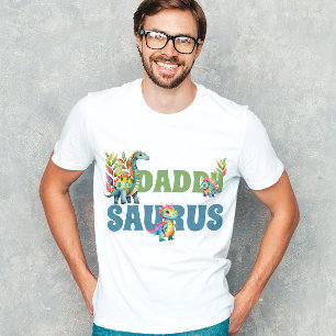 T-shirt Dinosaur Anniversaire Fête Cute Daddy Saurus Père