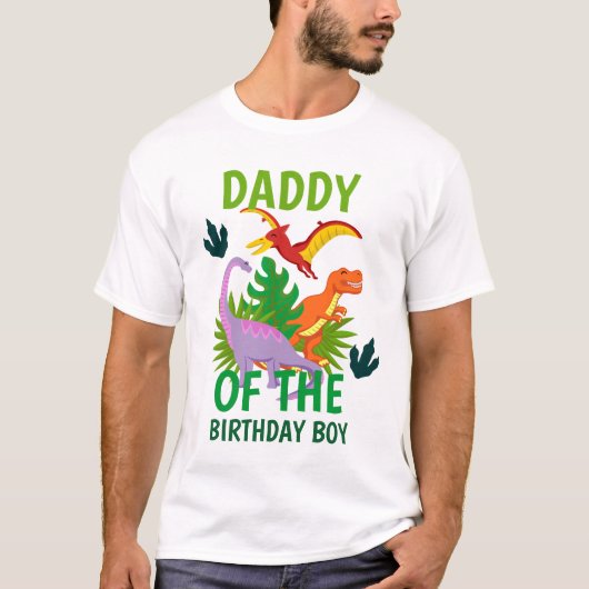 T-shirt Dinosaur anniversaire homme chemises papa (Devant)