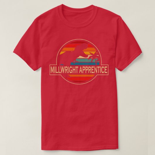 T-shirt Dinosaur, Apprentice De Millwright (Design devant)