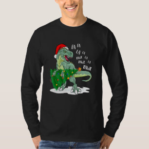 T-shirt Dinosaur Arbre de Noël Rex Garçons Noël