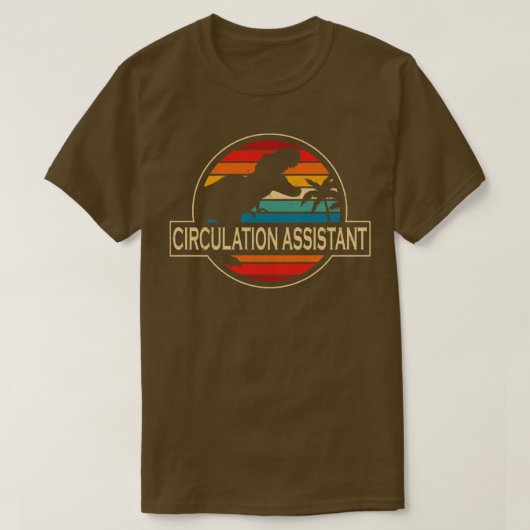T-shirt Dinosaur Assistant Circulation (Design devant)