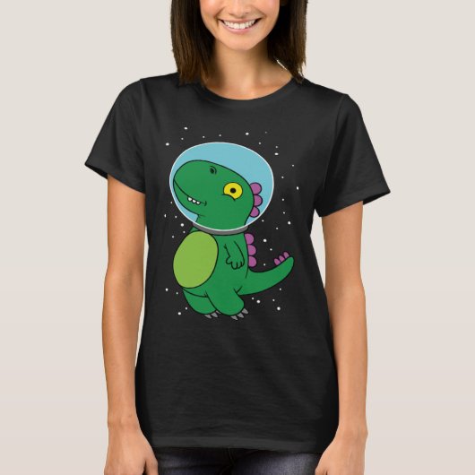 T-shirt Dinosaur astronaut children's gift for space fans (Devant)