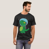 T-shirt Dinosaur astronaut children's gift for space fans (Devant entier)