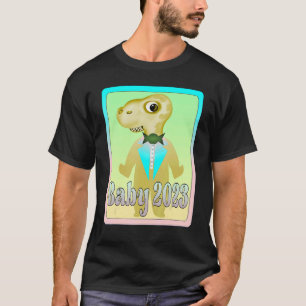 T-shirt Dinosaur Baby 2023 Tuxedo Bodysuits Genre Reveal