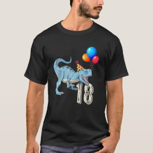T-shirt Dinosaur Balloon T Rex 18E Anniversaire Garçon Fil