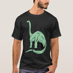 T-shirt Dinosaur Brontosaurus Cute Pied Préhistorique Dino