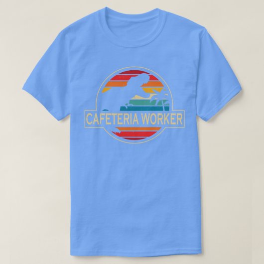 T-shirt Dinosaur de la cafétéria (Design devant)