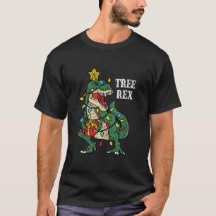 T-shirt Dinosaur de Noël Rex Funny Cadeaux De Noël Pour