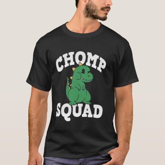 T-shirt Dinosaur Dino, Équipe De Chompes (Devant)