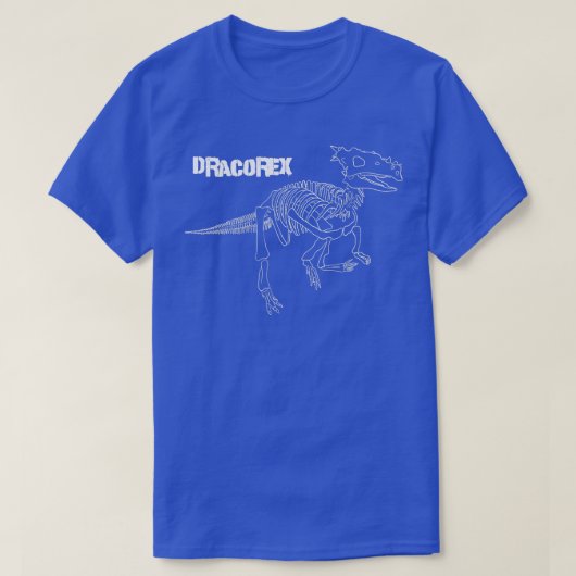 T-shirt Dinosaur Dracore Squelette fossile (Design devant)