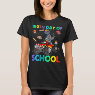 T-shirt Dinosaur Drive Camion 100e jour de l'école Garçons