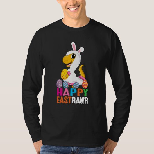 T-shirt Dinosaur Easter Day Eggs cellent Happy East Rawr r (Devant)