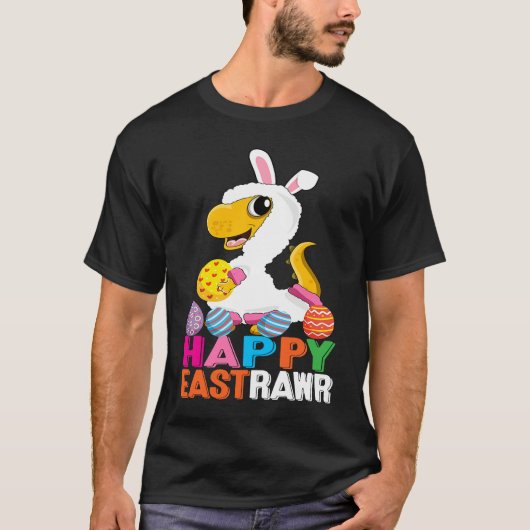 T-shirt Dinosaur Easter Day Eggs cellent Happy East Rawr r (Devant)