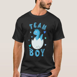T-shirt Dinosaur Équipe Garçon Genre Reavel Baby shower Ma