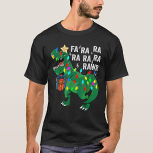 T-shirt Dinosaur Fa Ra Rawr Rawr Dinosaur T Rex Christm