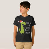 T-shirt Dinosaur Fa Ra Rawr Rawr Noël T-Rex (Devant entier)