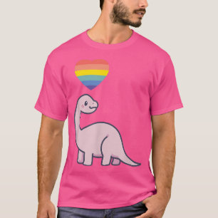 T-shirt Dinosaur gay LGBTQ Pride Drapeau Lesbian Kawaii An