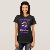 T-shirt Dinosaur I'm A Warrior EATING DISORDERS Awareness (Devant entier)