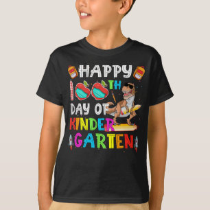 T-shirt Dinosaur Joyeux 100ème jour de maternelle enseigna