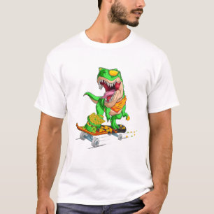 T-shirt Dinosaur Joyeux St Pat Trex Jour Dino St patrick D