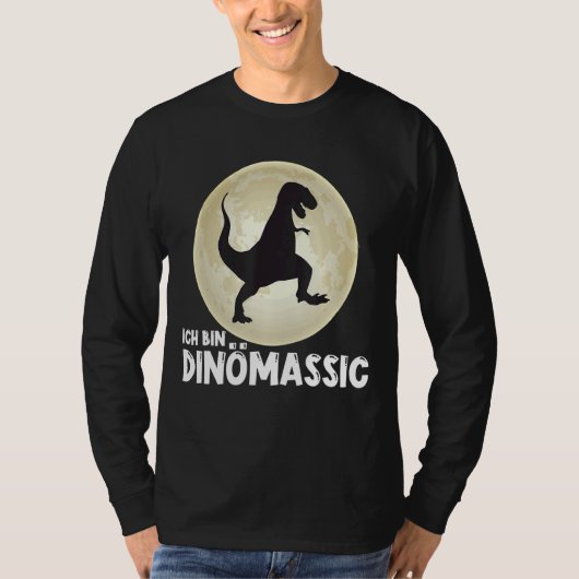T-shirt Dinosaur Lune Rétro Rex Dinomassic Du Crétacé (Devant)