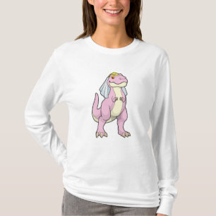 T-shirt Dinosaur mariée au Mariage avec Voile