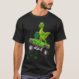 T-shirt Dinosaur Monster Camion Trex Jour de la Saint Patr