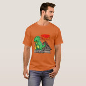 T-shirt Dinosaur Music Cadeau Jazz Music Band Saophone fri (Devant entier)