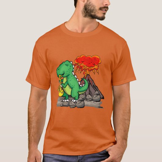 T-shirt Dinosaur Music Cadeau Jazz Music Band Saophone fri (Devant)