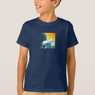 T-shirt DINOSAUR MYSTÉRIEUX CHEVORÉ par Jeff Willis Art