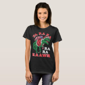 T-shirt Dinosaur Noël Fa Ra Rawr Rex Santa Claus (Devant entier)