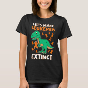 T-shirt Dinosaur Orange Ribbon Hématologue Reptile Fossile