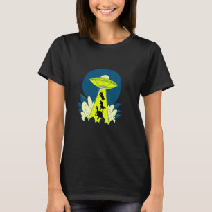 T-shirt Dinosaur Planet Enlèvement Spatiale Des Aliens Et