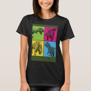 T-shirt Dinosaur Pop-Art pour les garçons et les filles qu