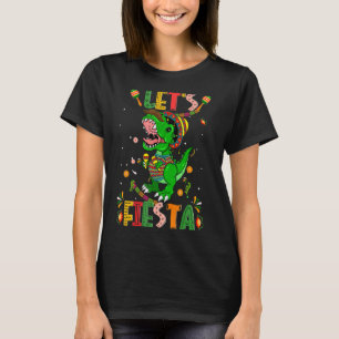 T-shirt Dinosaur Rex Fiesta Poncho Sombrero Tyrannos