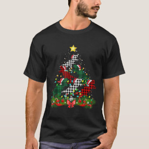 T-shirt Dinosaur Santa Chapelle Arbre de Noël Buffalo Plai