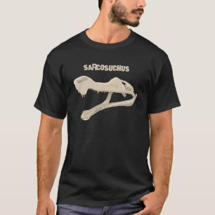 T-shirt Dinosaur Sarcosuchus Crocodile Fossile Préhistoriq