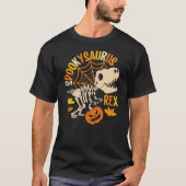T-shirt Dinosaur T rex Boo Halloween Costume Funny Pumpkin (Devant)