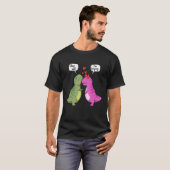 T-shirt Dinosaur T Rex Couple Hug Me Funny Valentines Day  (Devant entier)