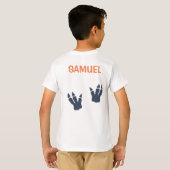 T-shirt Dinosaur T-Rex dans Casquette de fête Anniversaire (Dos entier)